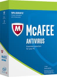 Mcafee Antivirus 1 User 1 Year (Only License card)